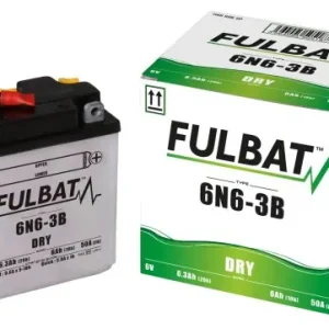 Akumulator FULBAT 6N6-3B (suchy, obsługowy, kwas w zestawie) Rabat